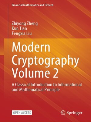 cover image of Modern Cryptography Volume 2